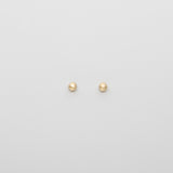 satin ball stud | solid gold