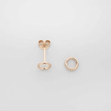 shiny circle studs