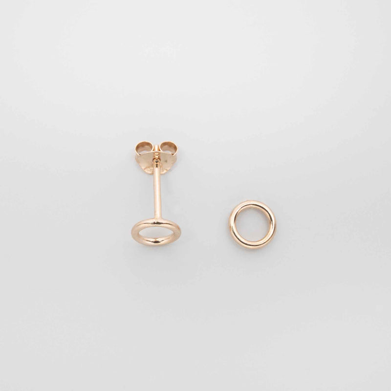 shiny circle studs