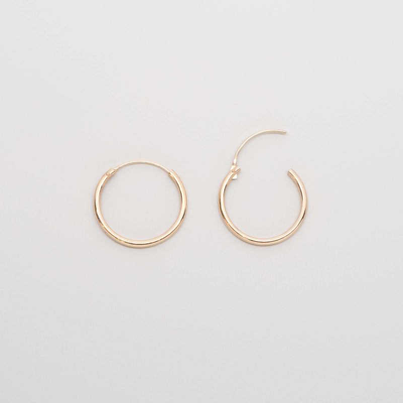 simple hoops | solid gold - XS / S / M
