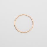 shiny single ring | solid gold