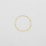 shiny single ring | solid gold