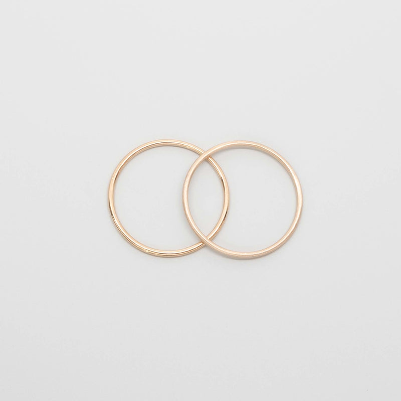 satin single ring | solid gold