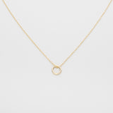 small circle necklace | solid gold
