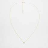 small circle necklace | solid gold