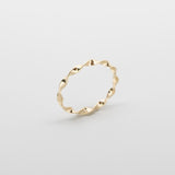 gedrehter ring twisted ring  solid gold